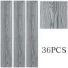 Livingandhome Grey Rustic Style Wood Plank PVC Laminate Flooring, 5 Square
