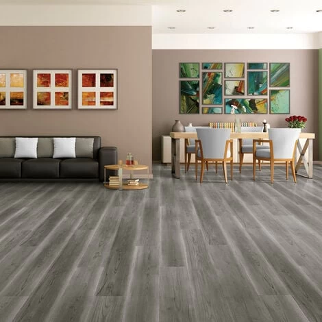 Livingandhome Rustic Style Wood Plank PVC Laminate Flooring 3 Livingandhome Rustic Style Wood Plank PVC Laminate Flooring - Image 3