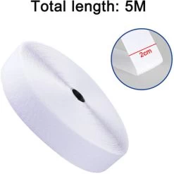 Self Adhesive Hook And Loop Fastener Roll, 20mm Width, 5 Meter Length Nylon Self Adhesive Tapes For Home, School, Car And Crafts -Quality Flooring Store 77562441 5