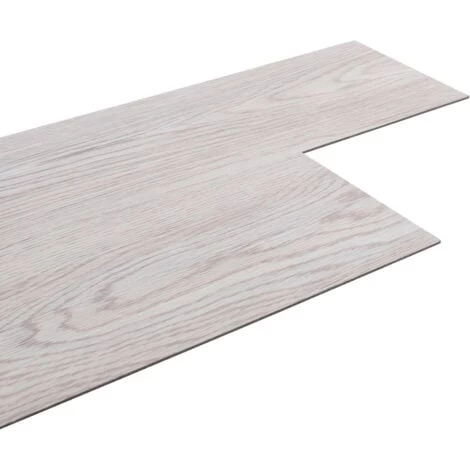 Livingandhome 36pcs Light Grey PVC Wooden Self Adhesive Laminate Flooring Planks 4 Livingandhome 36pcs Light Grey PVC Wooden Self Adhesive Laminate Flooring Planks - Image 4