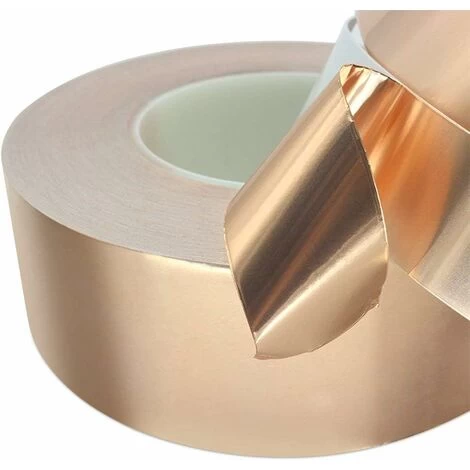 MODOU - Copper Tape 30m X 50mm, Premium Copper Foil Tape, EMC Shielding Tape, EMI Shielding Tape, Craft, Slug Repellent 3 MODOU - Copper Tape 30m X 50mm, Premium Copper Foil Tape, EMC Shielding Tape, EMI Shielding Tape, Craft, Slug Repellent - Image 3