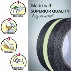Non-Slip Adhesive Tape, Glow-in-the-Dark Non-Slip Safety Tape Improves Grip And Anti-Slip Safety Steps Indoor And Outdoor 5CMx5M - MODOU 7 Non-Slip Adhesive Tape, Glow-in-the-Dark Non-Slip Safety Tape Improves Grip And Anti-Slip Safety Steps Indoor And Outdoor 5CMx5M - MODOU -Quality Flooring Store 89807248 3