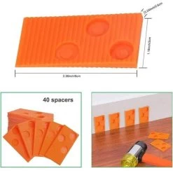 Laminate Flooring Kit With 40 Spacers, Double Headed Mallet, Tapping Block And Pull Up Bar (Orange) -Quality Flooring Store 89808397 4