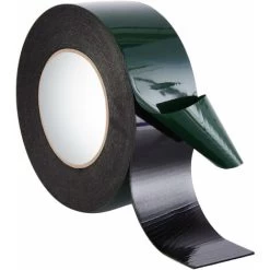 10m (50mm) Double Sided Foam Tape Waterproof Sponge Tape, Black