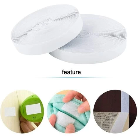 25M Extra Strong Self-adhesive Velcro Tape, Double-sided Adhesive With 20mm Wide Velcro Tape Self-adhesive Adhesive Pad 3 25M Extra Strong Self-adhesive Velcro Tape, Double-sided Adhesive With 20mm Wide Velcro Tape Self-adhesive Adhesive Pad - Image 3