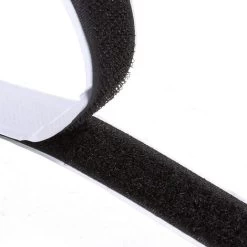 Double Sided Tape 8m Extra Strong Self Adhesive Velcro Tape 20mm Wide Black Sewing School Office Home