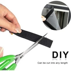 Double Sided Tape 8m Extra Strong Self Adhesive Velcro Tape 20mm Wide Black Sewing School Office Home -Quality Flooring Store 92866933 3