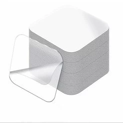 Double Sided Mounting Tape, Pack Of 20 Pieces, Squares (2.36inch2.36inch), Nano Adhesive Tape Double Sided Stickies Tape, Washable Removable Multipurpose Clear Industrial Tape