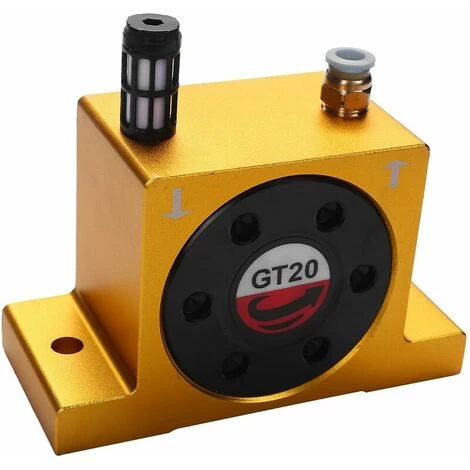 Pneumatic Turbine Vibrators, Quiet Industrial Vibrator With Free Funnel Muffler - GT-20/G 1/ 1 Pneumatic Turbine Vibrators, Quiet Industrial Vibrator With Free Funnel Muffler - GT-20/G 1/