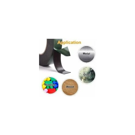 2 Roll 12mm Double Sided Adhesive Tape, Extra Strong Double Sided Scotch Waterproof Mounting Tape For Automotive LED Moldings (15m Each Roll) 4 2 Roll 12mm Double Sided Adhesive Tape, Extra Strong Double Sided Scotch Waterproof Mounting Tape For Automotive LED Moldings (15m Each Roll) - Image 4