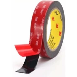 3M Extra Strong Double Sided Adhesive Tape, Can Be Reused After Washing And Drying With Water, For Cars, Exterior And Interior Decorations (Black, 2.5cm 3m),
