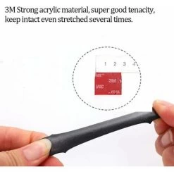 3M Extra Strong Double Sided Adhesive Tape, Can Be Reused After Washing And Drying With Water, For Cars, Exterior And Interior Decorations (Black, 2.5cm 3m), -Quality Flooring Store 95351483 4