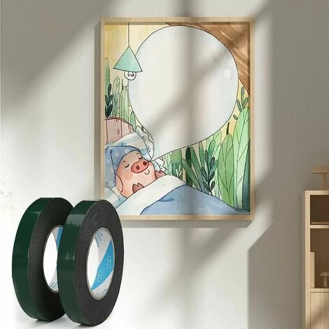 Extra Strong Double Sided Adhesive Tape, 2 Roll Powerful Double Sided Foam Tape For Durable Mounting And Suitable For Automotive Industry, Moldings(20mm10m) 5 Extra Strong Double Sided Adhesive Tape, 2 Roll Powerful Double Sided Foam Tape For Durable Mounting And Suitable For Automotive Industry, Moldings(20mm10m) - Image 5